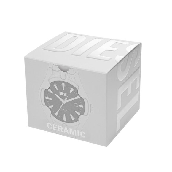 DIESEL DZ2197LE VERT WHITE DIAL WHITE CERAMIC BRACELET MEN'S WATCH - Picture 7 of 7